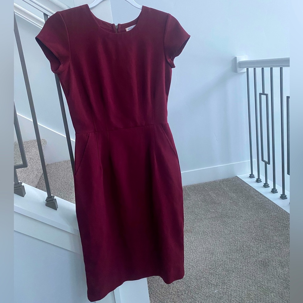 Maroon Dress with Pockets!